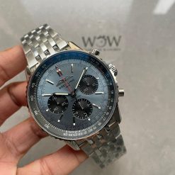 BLS Factory 1:1 Breitling Navitimer 01 Best Edition SS Blue Dial A7750