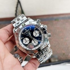 OZF Factory 1:1 Breitling Chronomat B01 44 SS Best Edition Black Dial A7750