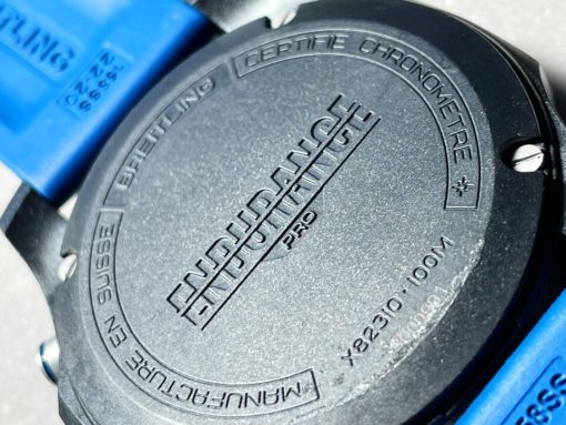 OGF Factory 1:1 Breitling Endurance pro 44mm Black dial Blue Rubber Strap quartz movement - Image 13