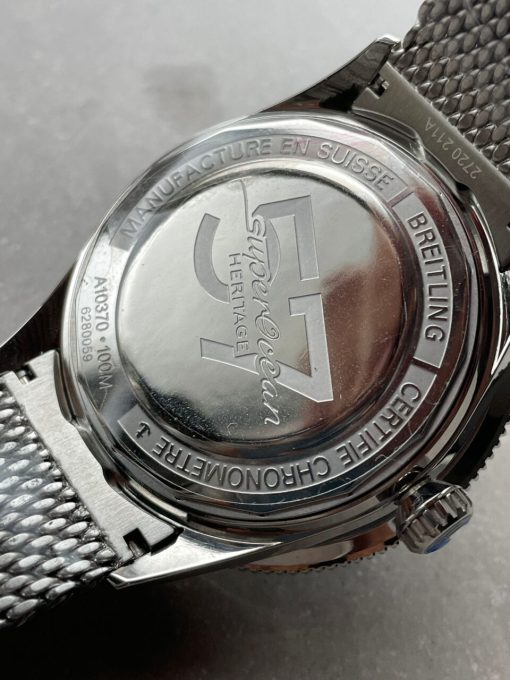 GF Factory 1:1 Breitling SuperOcean Heritage 57 SS/Black Ceramic Bezel Blue Dial Colors Markers A2824 - Image 19