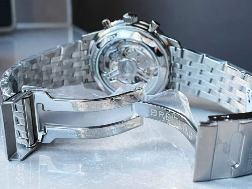 BLS Factory 1:1 Breitling Navitimer 01 Best Edition SS Salmon Dial A7750 - Image 13