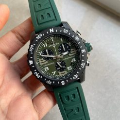 OGF Factory 1:1 Breitling Endurance pro 44mm Army green dial green Rubber Strap quartz movement