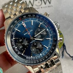 BLS Factory 1:1 Breitling Navitimer 01 Best Edition SS Edition Blue Dial A7750