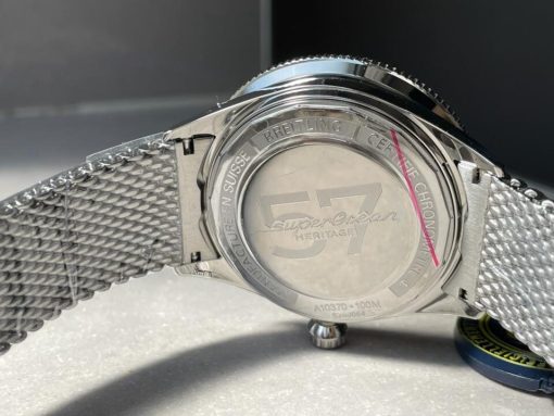 GF Factory 1:1 Breitling SuperOcean Heritage 57 SS/Black Ceramic Bezel Blue Dial Colors Markers A2824 - Image 16
