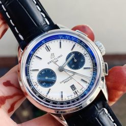 GF Factory 1:1 Breitling Premier B01 Chrono SS 42mm Best Edition White/Black Dial A7750