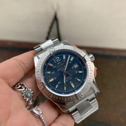 GF Factory 1:1 Breitling Colt Automatic 44mm SS Best Edition BLUE Textured Dial A2824