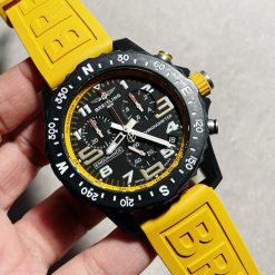 OGF Factory 1:1 Breitling Endurance pro 44mm Black dial Yellow Rubber Strap quartz movement
