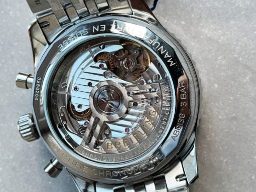 BLS Factory 1:1 Breitling Navitimer 01 Best Edition SS Salmon Dial A7750 - Image 10