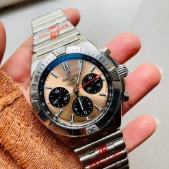 GF Factory 1:1 Breitling Chronomat SS  Copper dial Two Tone Bracelet Watches A7750