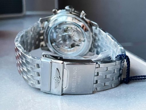 BLS Factory 1:1 Breitling Navitimer 01 Best Edition SS Salmon Dial A7750 - Image 12