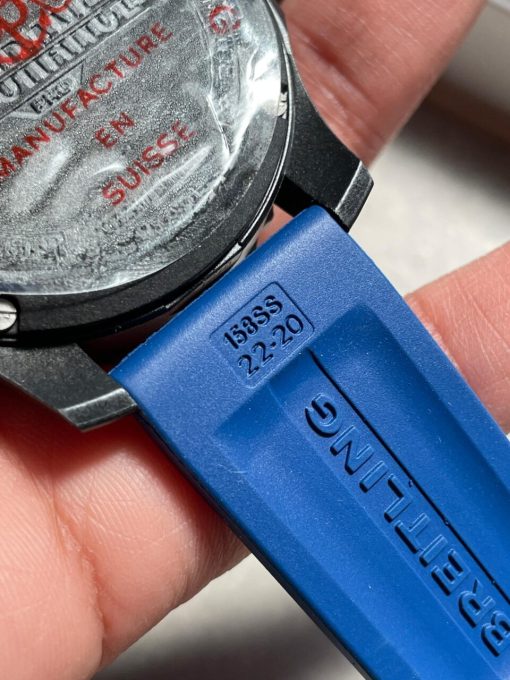 OGF Factory 1:1 Breitling Endurance pro 44mm Black dial Blue Rubber Strap quartz movement - Image 10